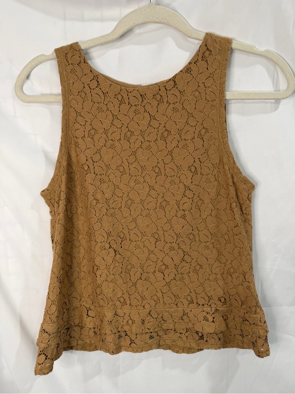 Banana Republic Camel Lace Scoop Neck Tank
